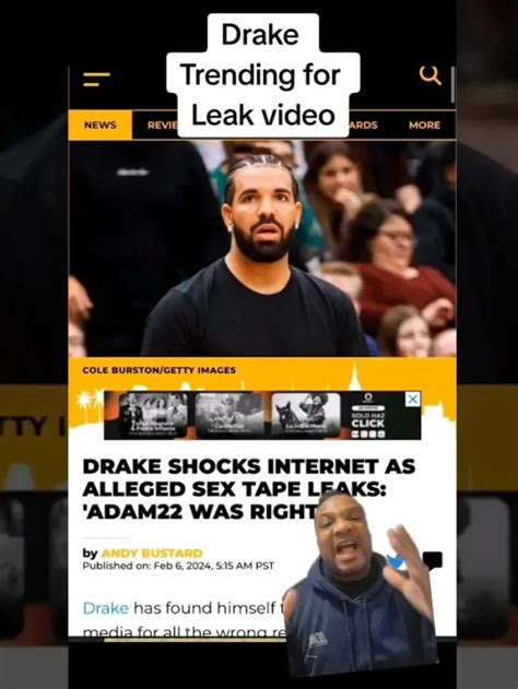 drake leak full video|Drake Shocks Internet As Alleged Sex Tape Leaks 